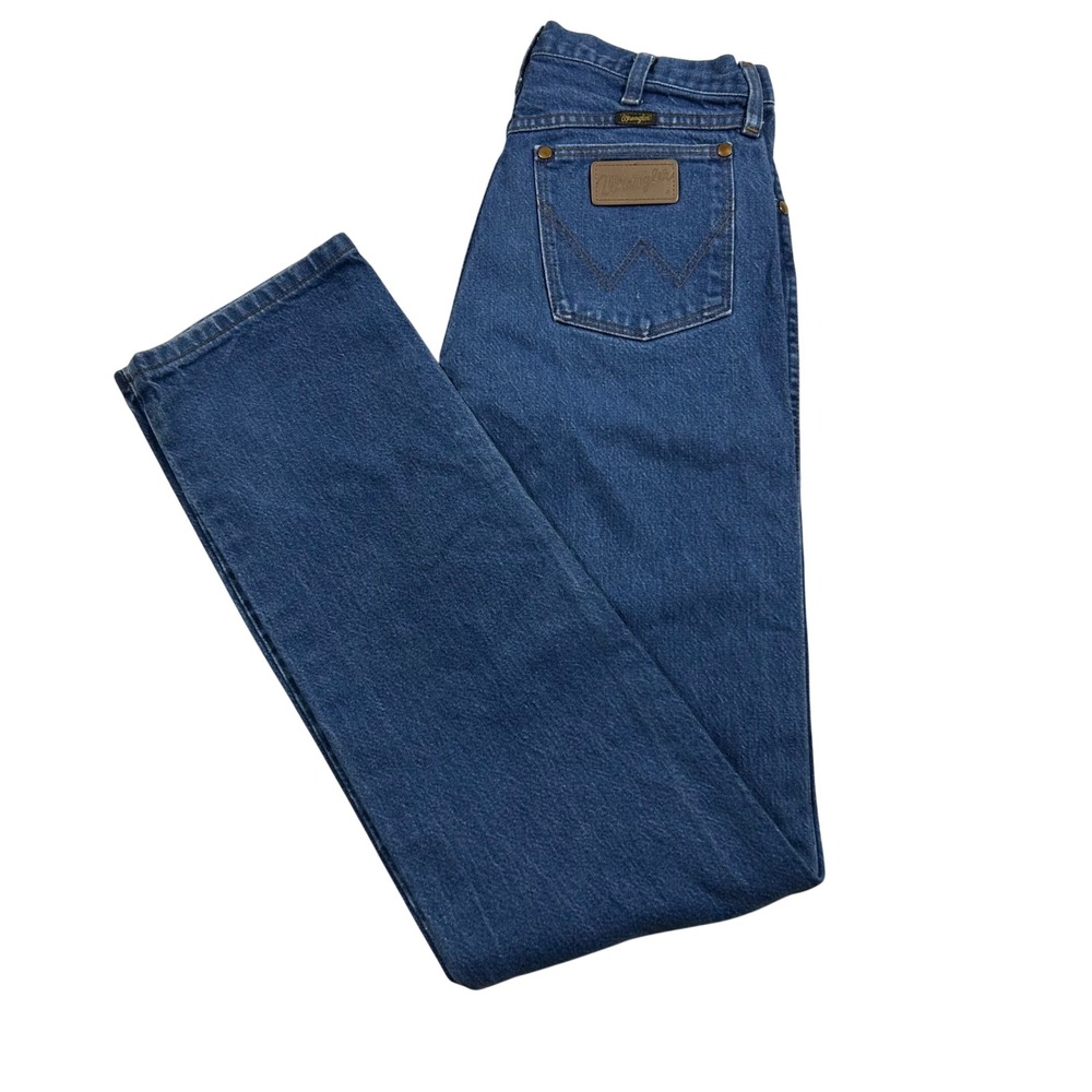 Wrangler 13MWZ Cowboy Cut Jeans Mens 30x38 Blue Indigo Straight Leg Denim